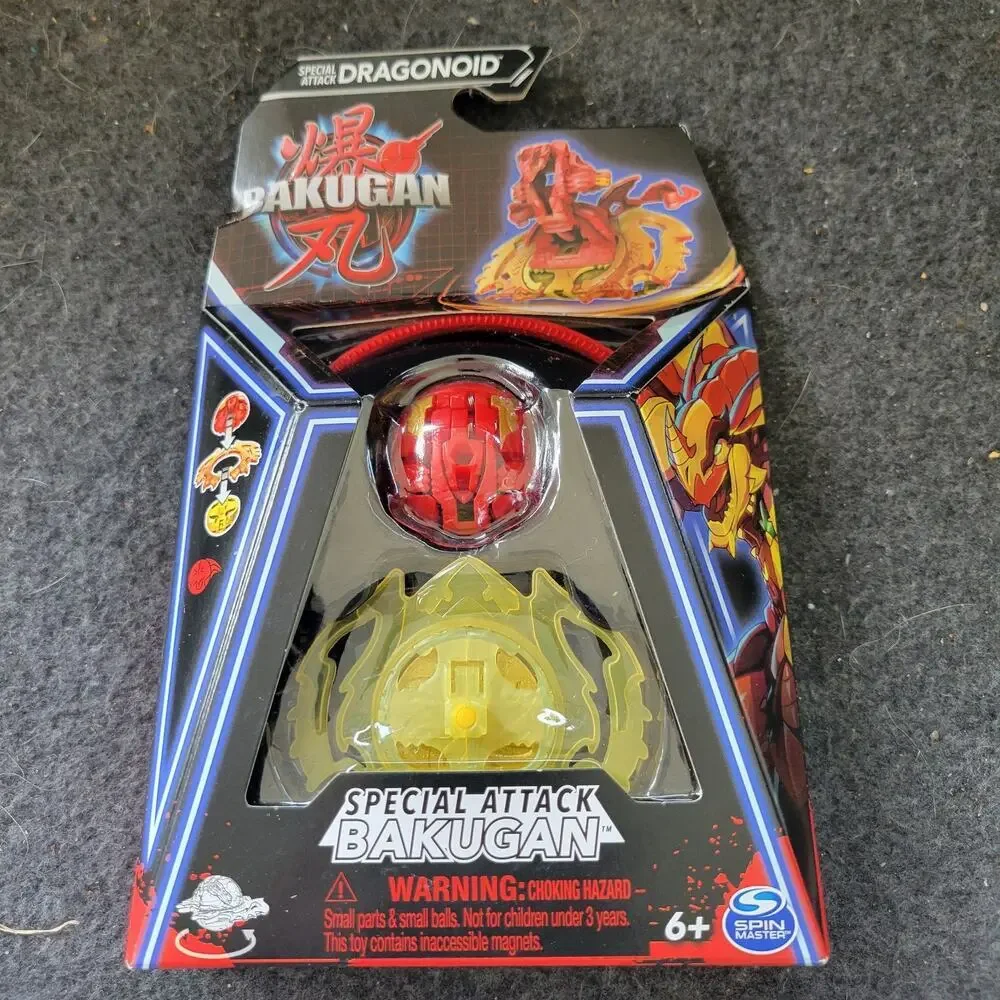 Bakugan Special Attack Dragonoid Red Spinning Action Figure Spin Master New